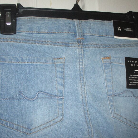 7 FOR ALL MANKIND SLIMMY Boys Size 14 Light Wash Stretch Denim Jeans - Picture 10 of 11